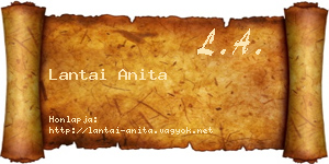Lantai Anita névjegykártya